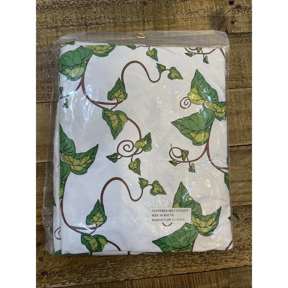 Vinyl Fitted Soft Flannel Tablecloth, 48